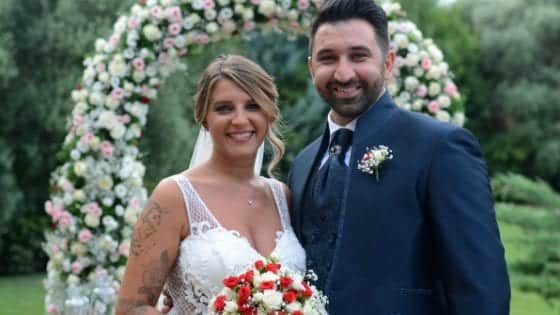 Gaetano e Serena, una cerimonia romantica in giardino